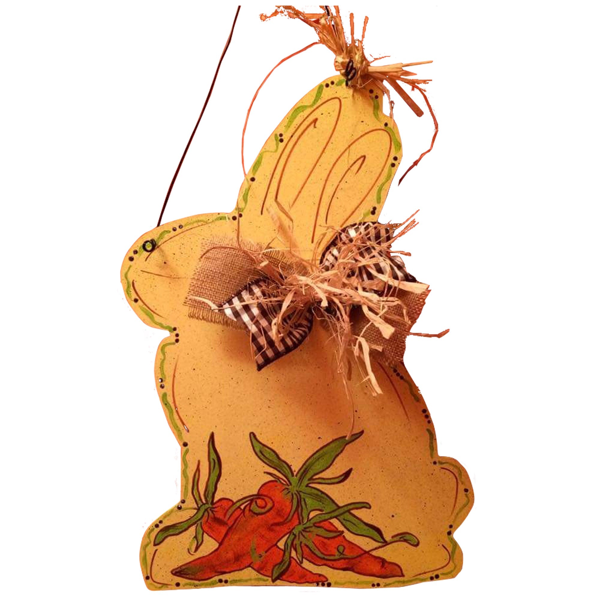 Basic Shape Rabbit MDF Cutout Silhouette Style 7 - Unfinished For DIY