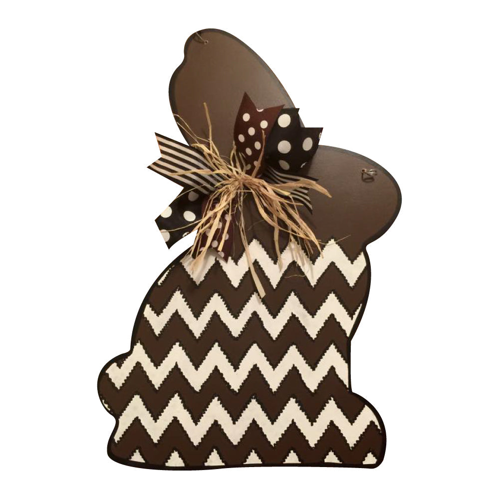 Basic Shape Rabbit MDF Cutout Silhouette Style 7 - Unfinished For DIY