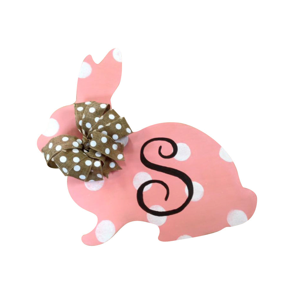 Basic Shape Rabbit MDF Cutout Bunny Silhouette Style 8 - Unfinished For DIY