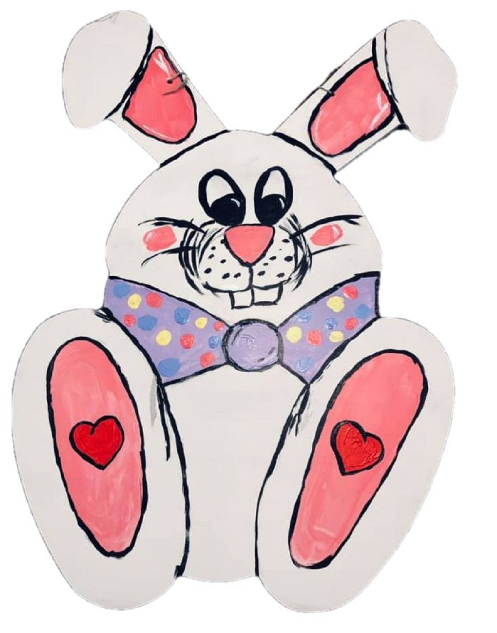 Basic Shape Rabbit MDF Cutout Silhouette Style 9 - Unfinished For DIY