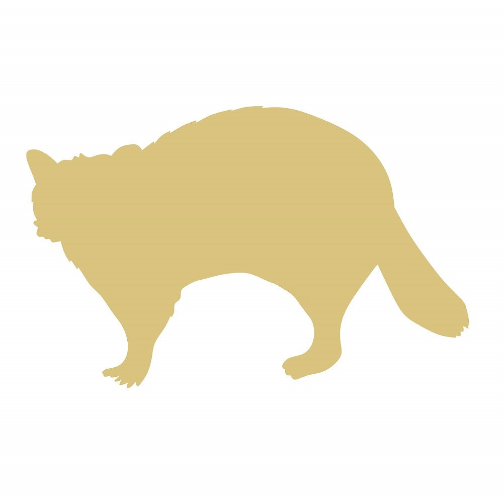 Basic Shape Raccoon MDF Cutout Silhouette - Unfinished For DIY