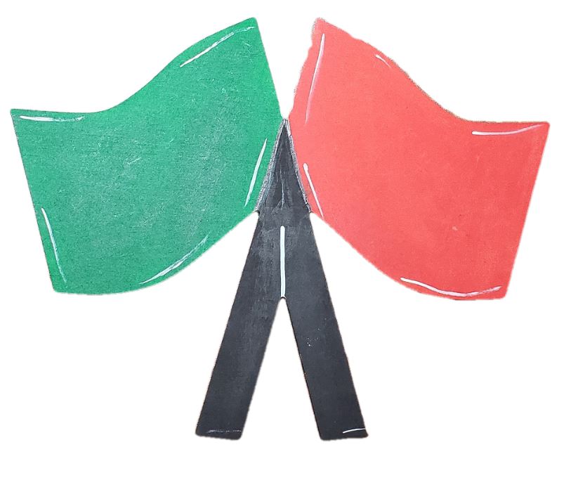 Basic Shape Race flags MDF Cutout Silhouette - Unfinished For DIY