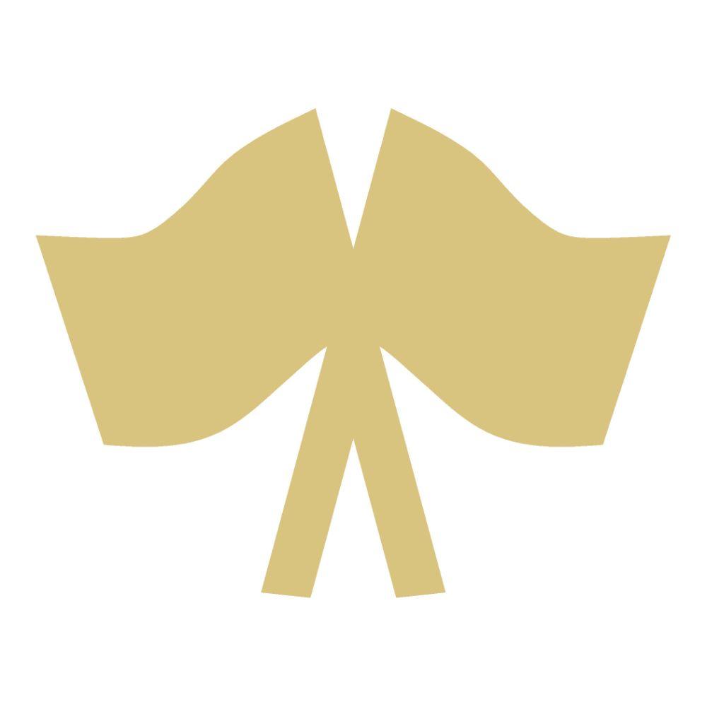 Basic Shape Race flags MDF Cutout Silhouette - Unfinished For DIY