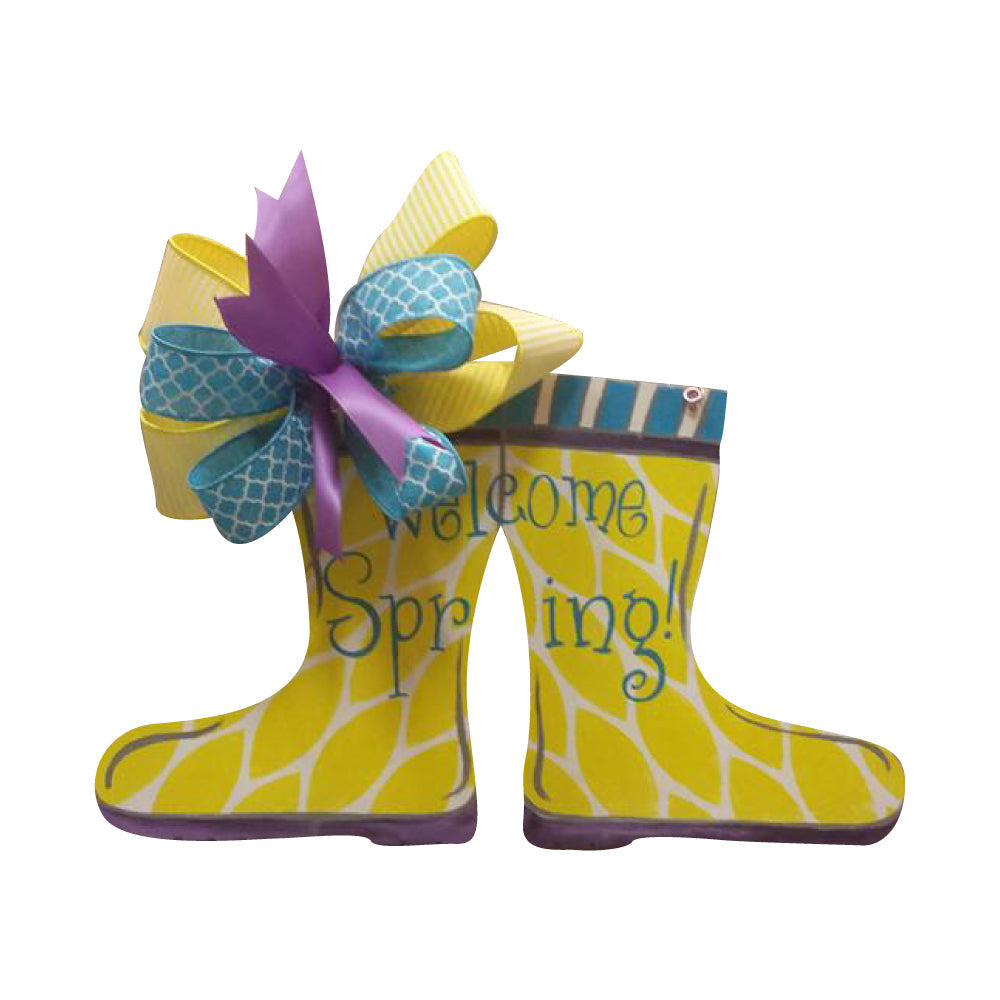 Basic Shape Rain Boots MDF Cutout Silhouette - Unfinished For DIY