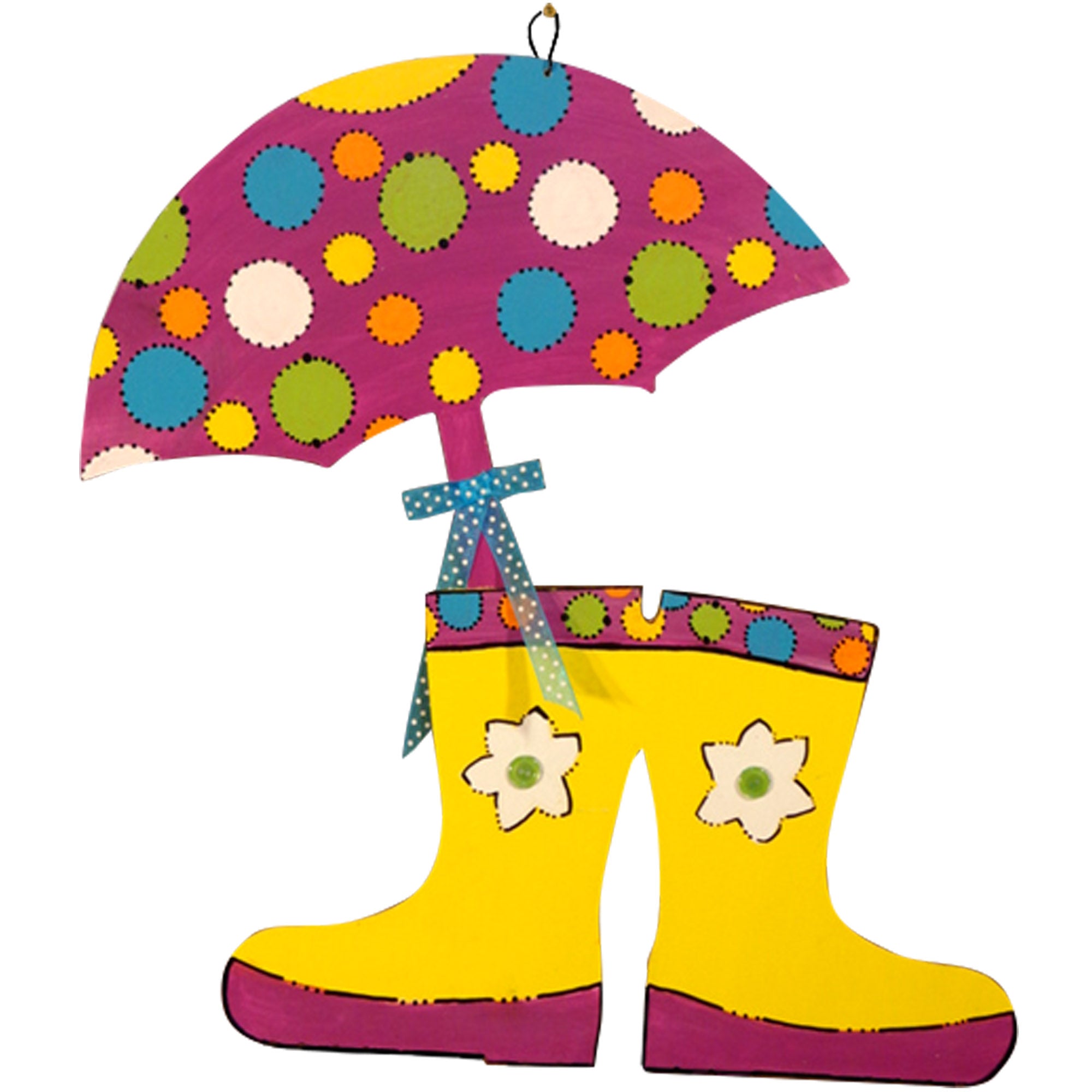 Basic Shape Rain Boots MDF Cutout Silhouette - Unfinished For DIY