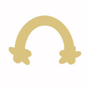 Basic Shape Rainbow MDF Cutout Cloud Ends - Unfinished For DIY