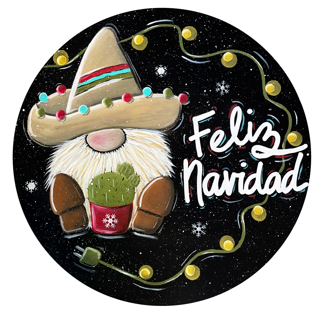 RED COLONY TREE FARM FELIZ NAVIDAD GNOME