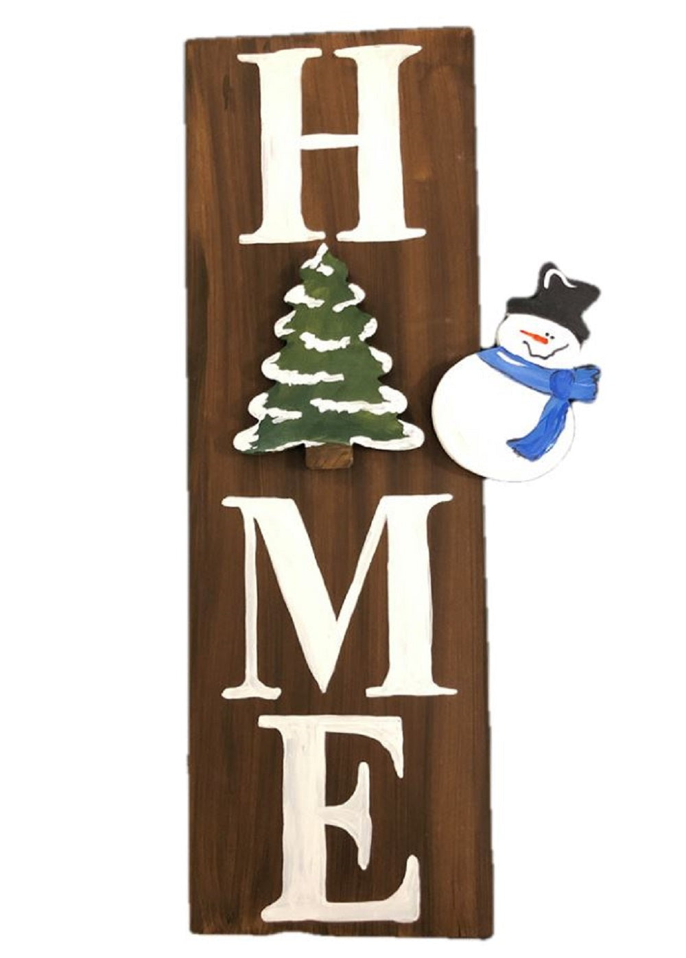 Design By Line Rectangle MDF Cutout HOME - Unfinished For DIY