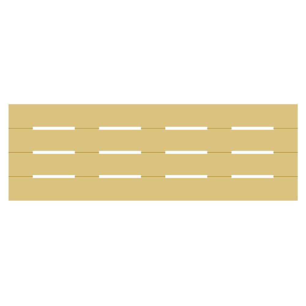 Basic Shape Pallet MDF Cutout Slatted Plaque - Unfinished For DIY