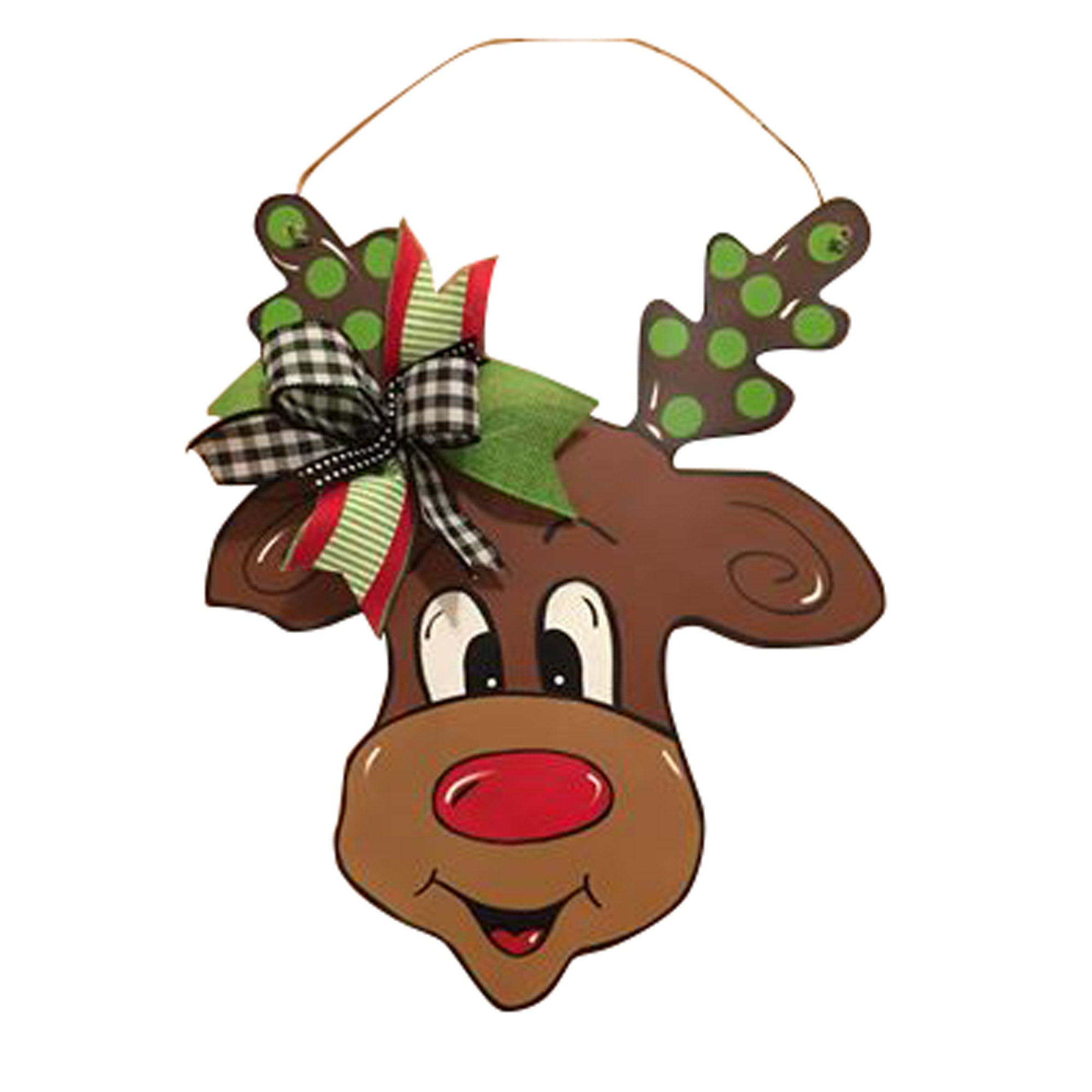 Basic Shape Reindeer MDF Cutout Silhouette - Unfinished For DIY
