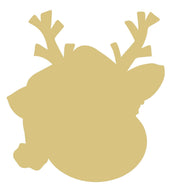 Basic Shape Reindeer MDF Cutout Reindeer Silhouette - Unfinished For DIY