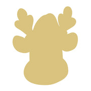 Basic Shape Reindeer MDF Cutout Christmas Decor - Unfinished For DIY