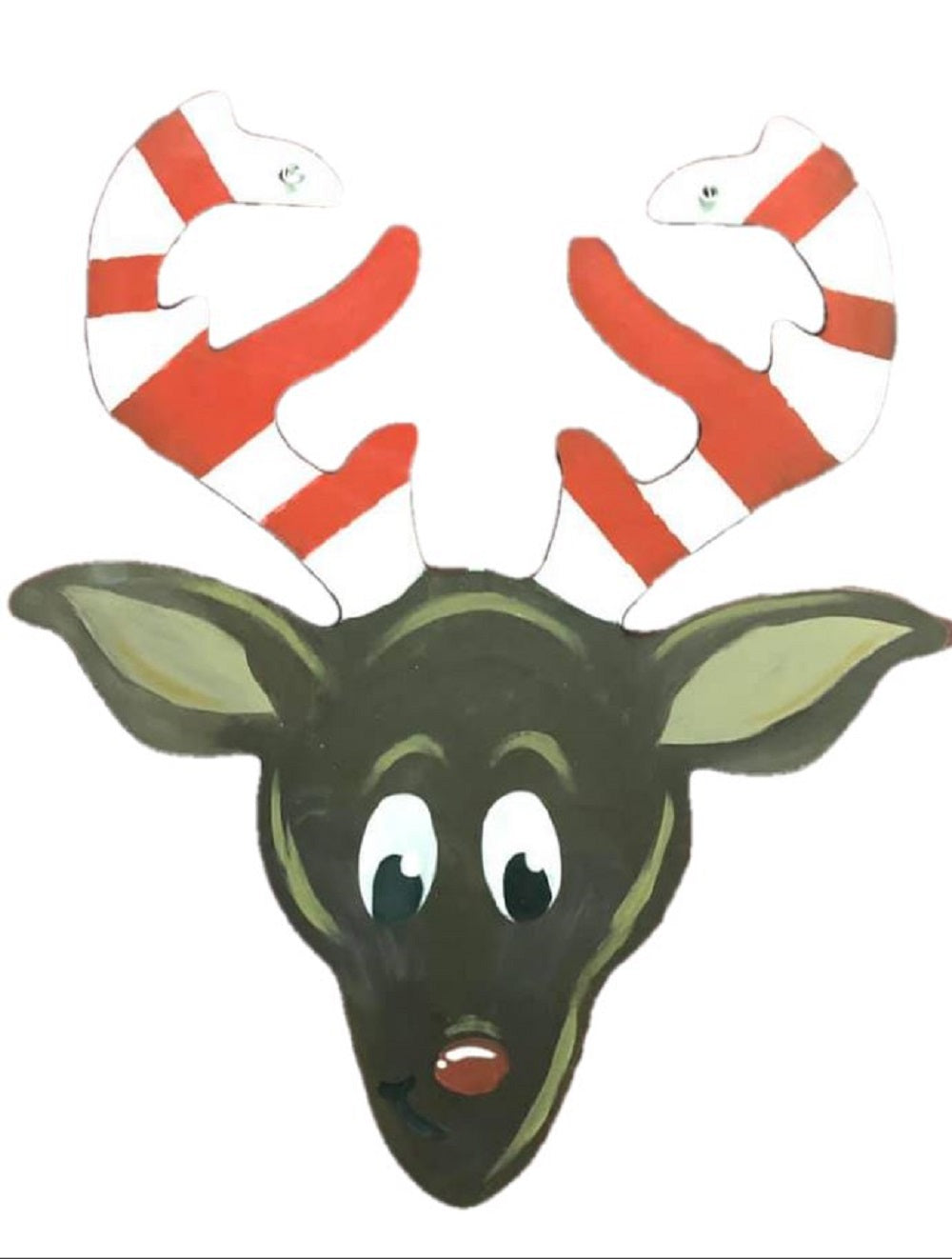 Basic Shape Reindeer MDF Cutout Deer Silhouette - Unfinished For DIY