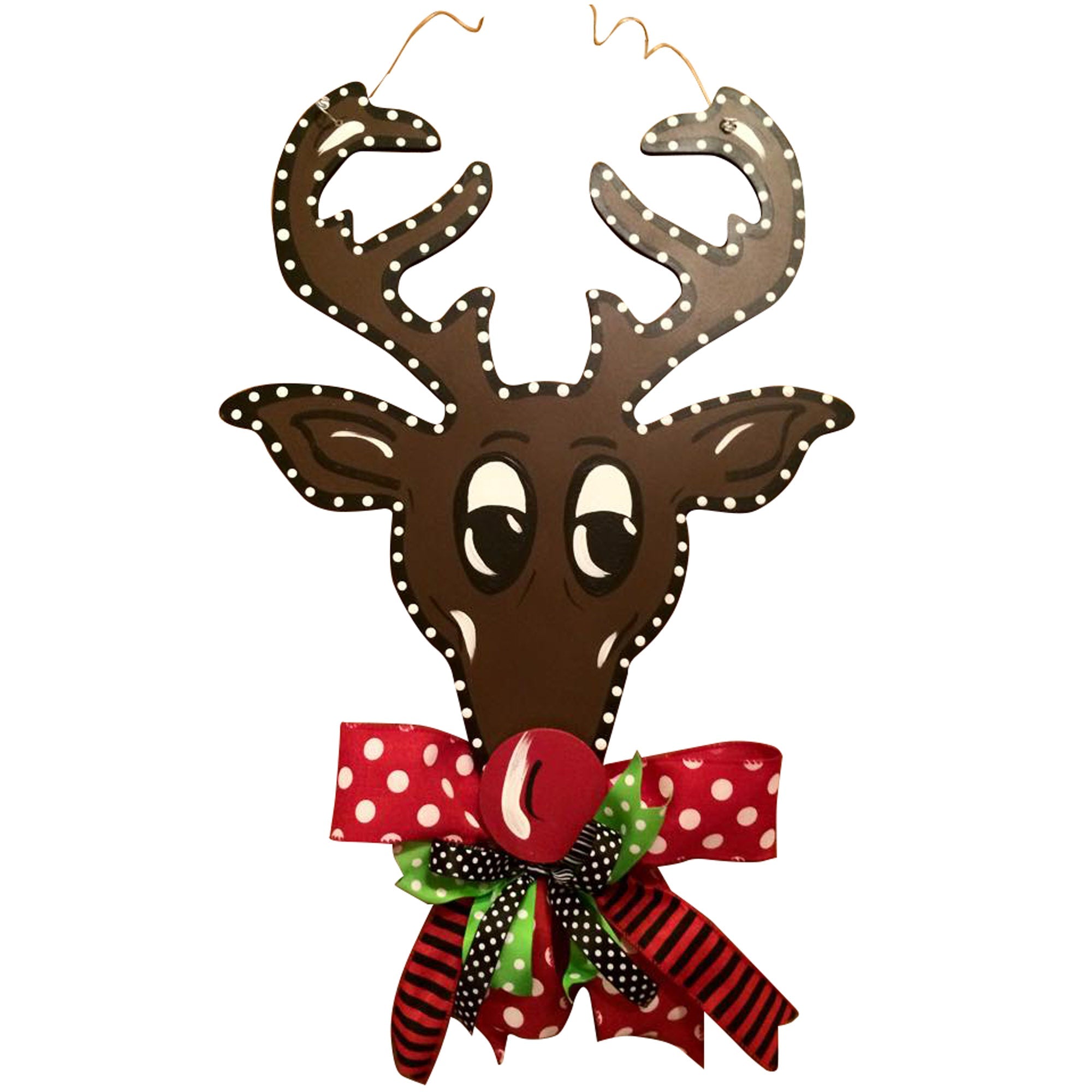 Basic Shape Reindeer MDF Cutout Deer Silhouette - Unfinished For DIY