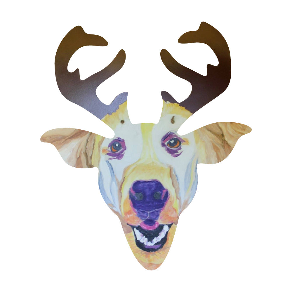 Basic Shape Reindeer MDF Cutout Deer Silhouette - Unfinished For DIY