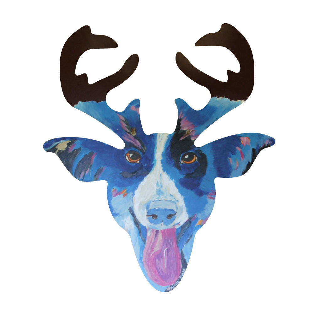 Basic Shape Reindeer MDF Cutout Deer Silhouette - Unfinished For DIY