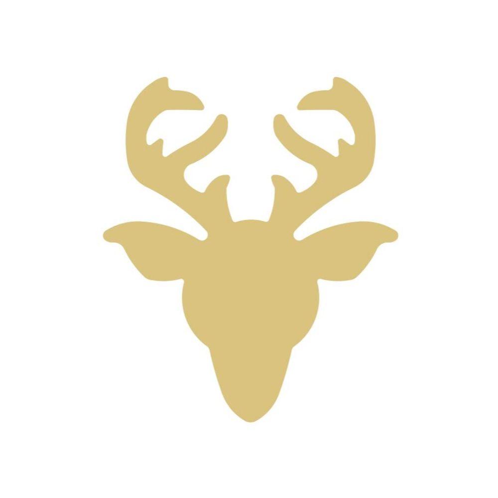 Basic Shape Reindeer MDF Cutout Deer Silhouette - Unfinished For DIY