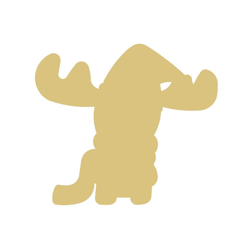 Basic Shape Reindeer MDF Cutout Holiday Silhouette - Unfinished For DIY