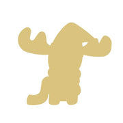 Basic Shape Reindeer MDF Cutout Holiday Silhouette - Unfinished For DIY