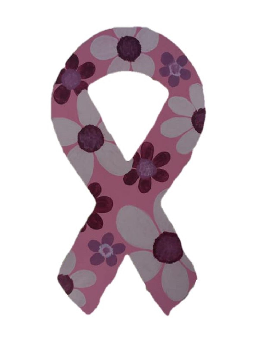 Basic Shape Awareness Ribbon MDF Cutout Silhouette - Unfinished For DIY