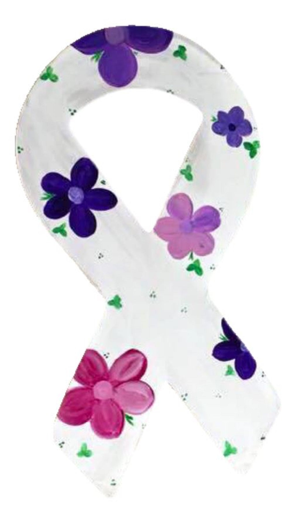 Basic Shape Awareness Ribbon MDF Cutout Silhouette - Unfinished For DIY