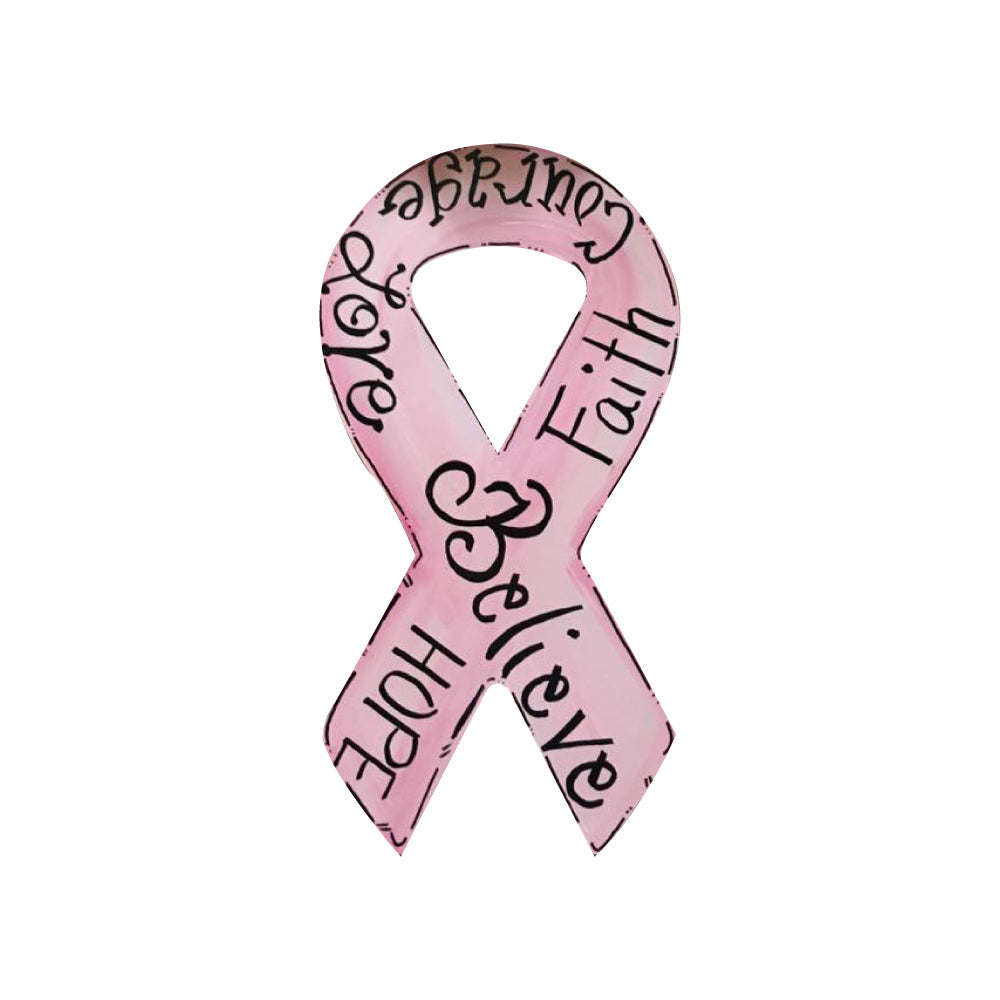 Basic Shape Awareness Ribbon MDF Cutout Silhouette - Unfinished For DIY