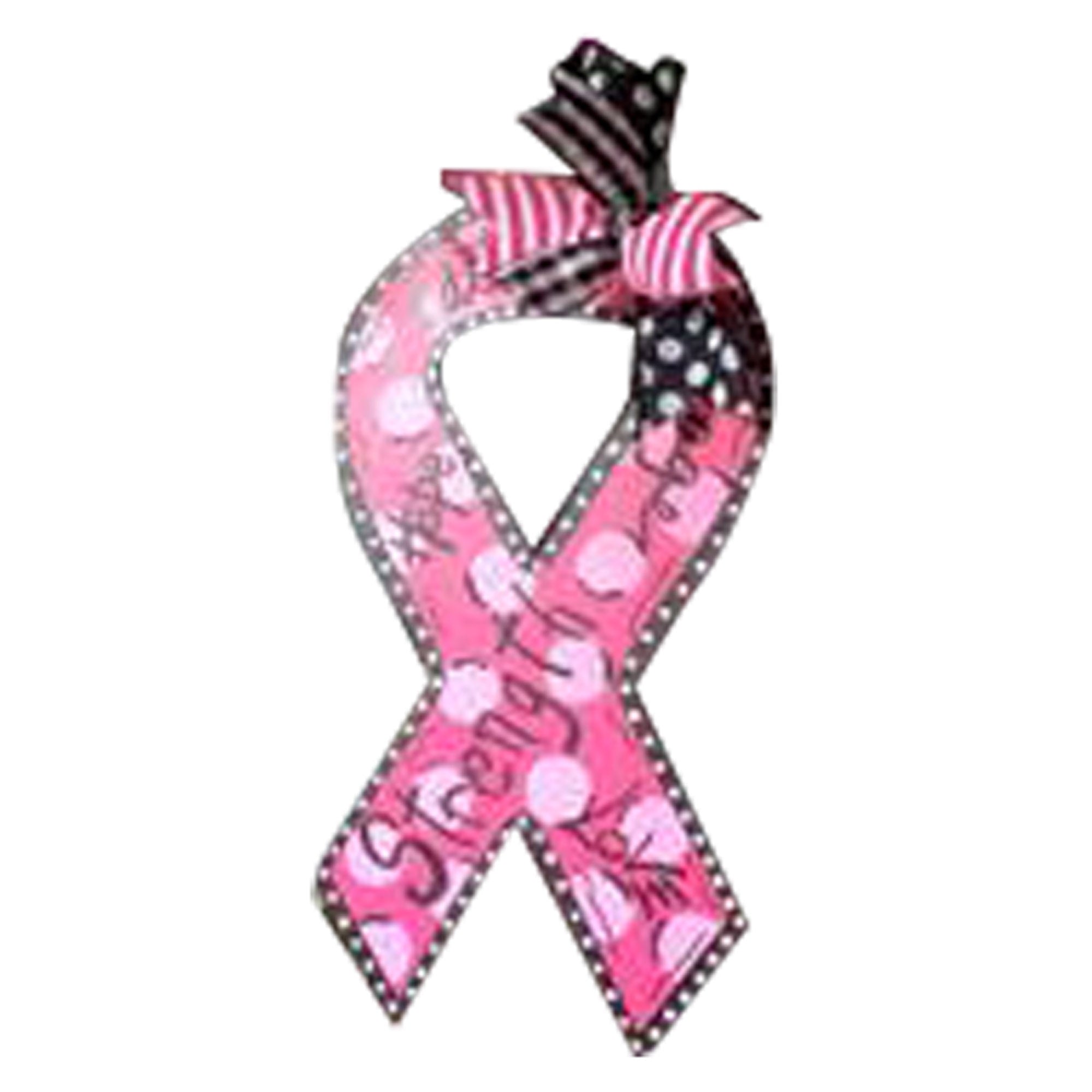 Basic Shape Awareness Ribbon MDF Cutout Silhouette - Unfinished For DIY