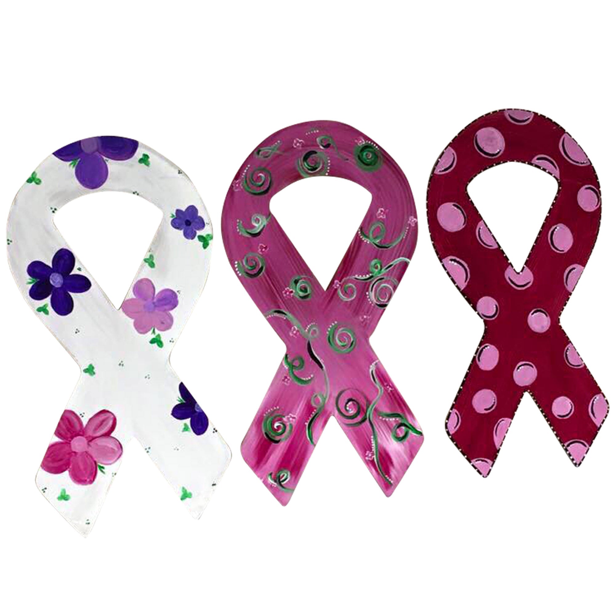 Basic Shape Awareness Ribbon MDF Cutout Silhouette - Unfinished For DIY