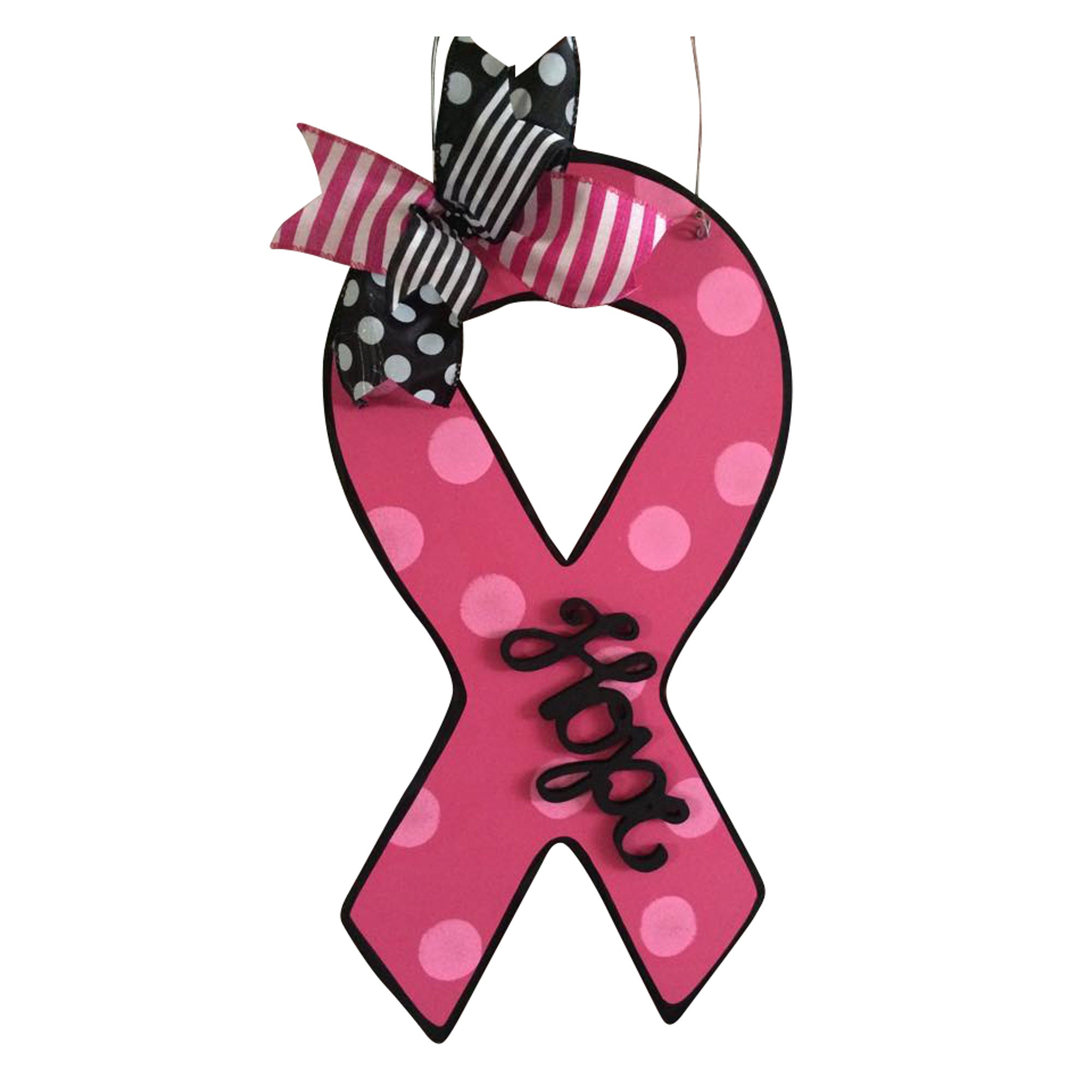 Basic Shape Awareness Ribbon MDF Cutout Silhouette - Unfinished For DIY