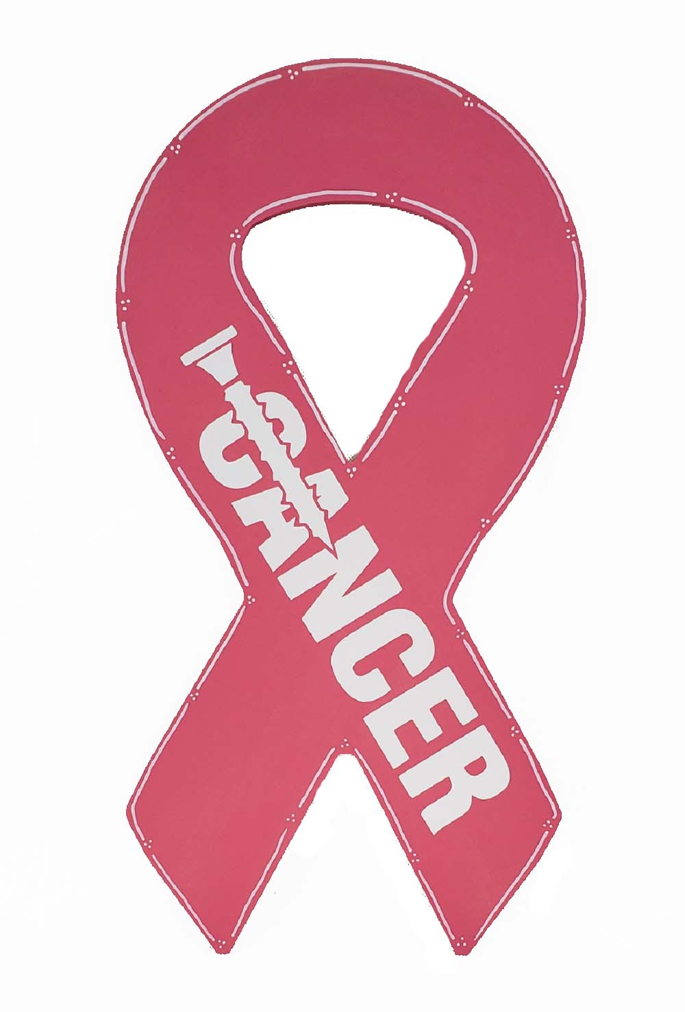 Basic Shape Awareness Ribbon MDF Cutout Silhouette - Unfinished For DIY