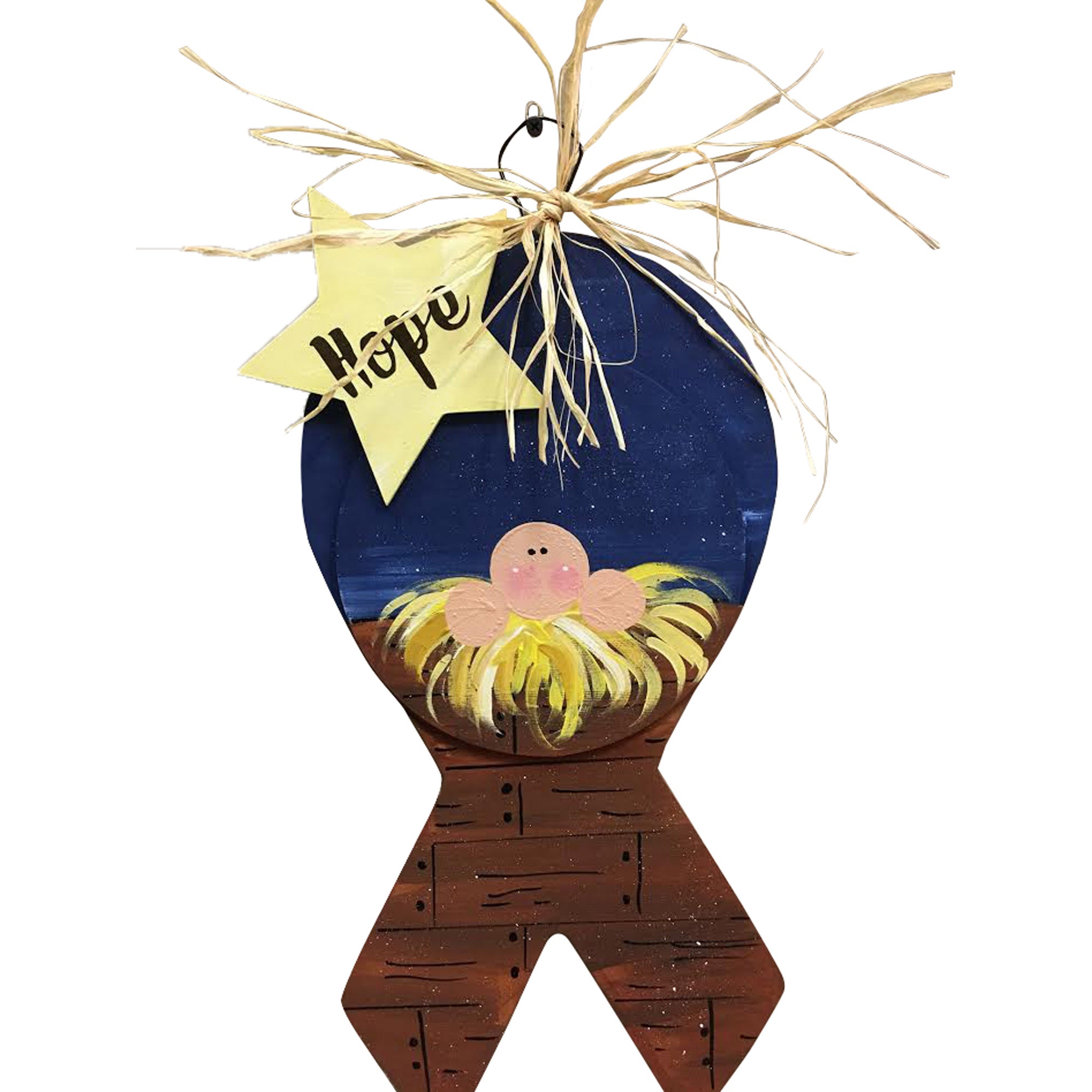 Basic Shape Awareness Ribbon MDF Cutout Silhouette - Unfinished For DIY