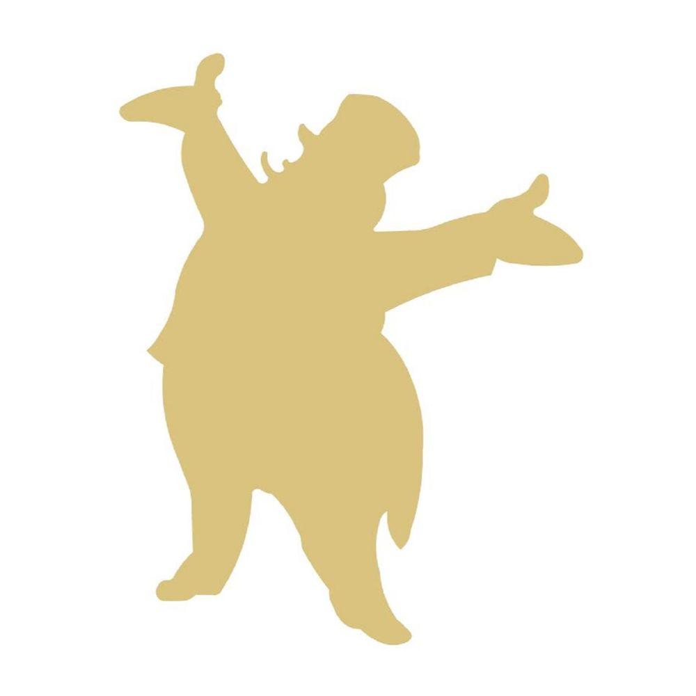 Basic Shape Ring Leader MDF Cutout CircusSilhouette - Unfinished For DIY