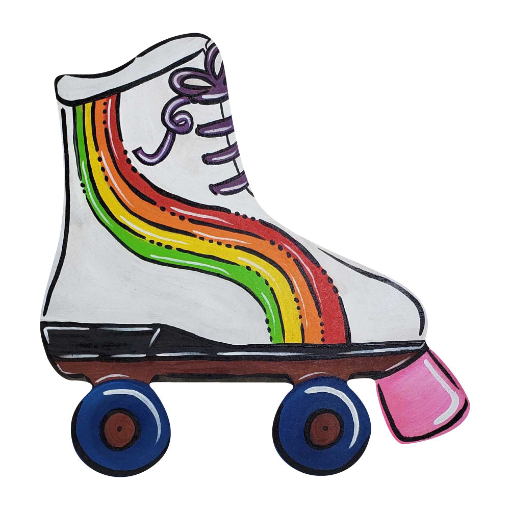 Basic Shape Roller Skate MDF Cutout Silhouette Style 1 - Unfinished For DIY
