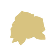 Basic Shape Rose MDF Cutout Floral Silhouette - Unfinished For DIY