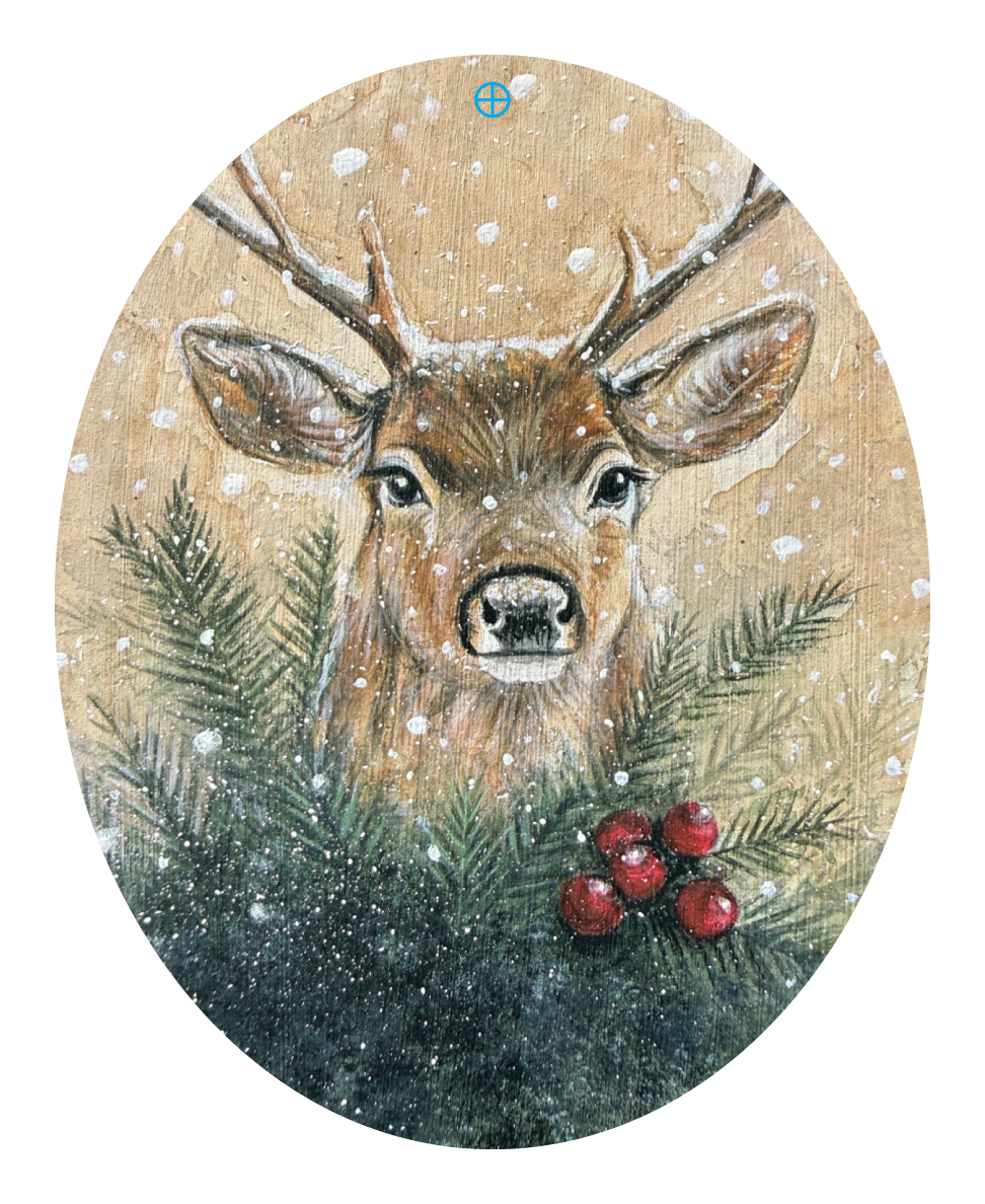 RiOak WESTERN DESIGN WINTER DEER