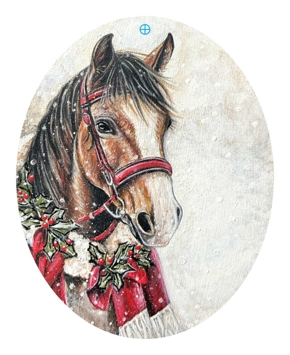 RiOak WESTERN DESIGN WINTER HORSE