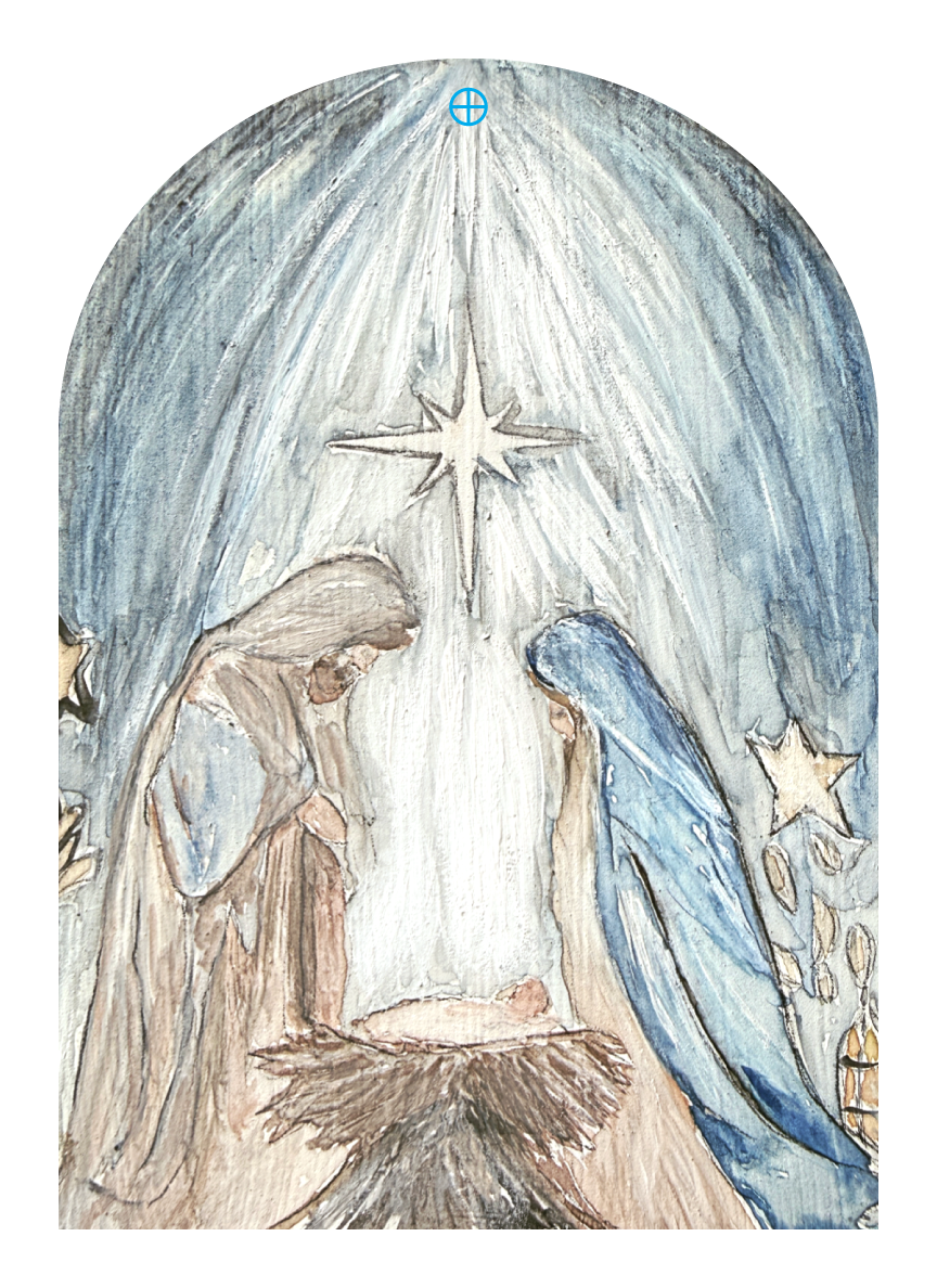 RiOak WESTERN DESIGN NATIVITY WITH STAR