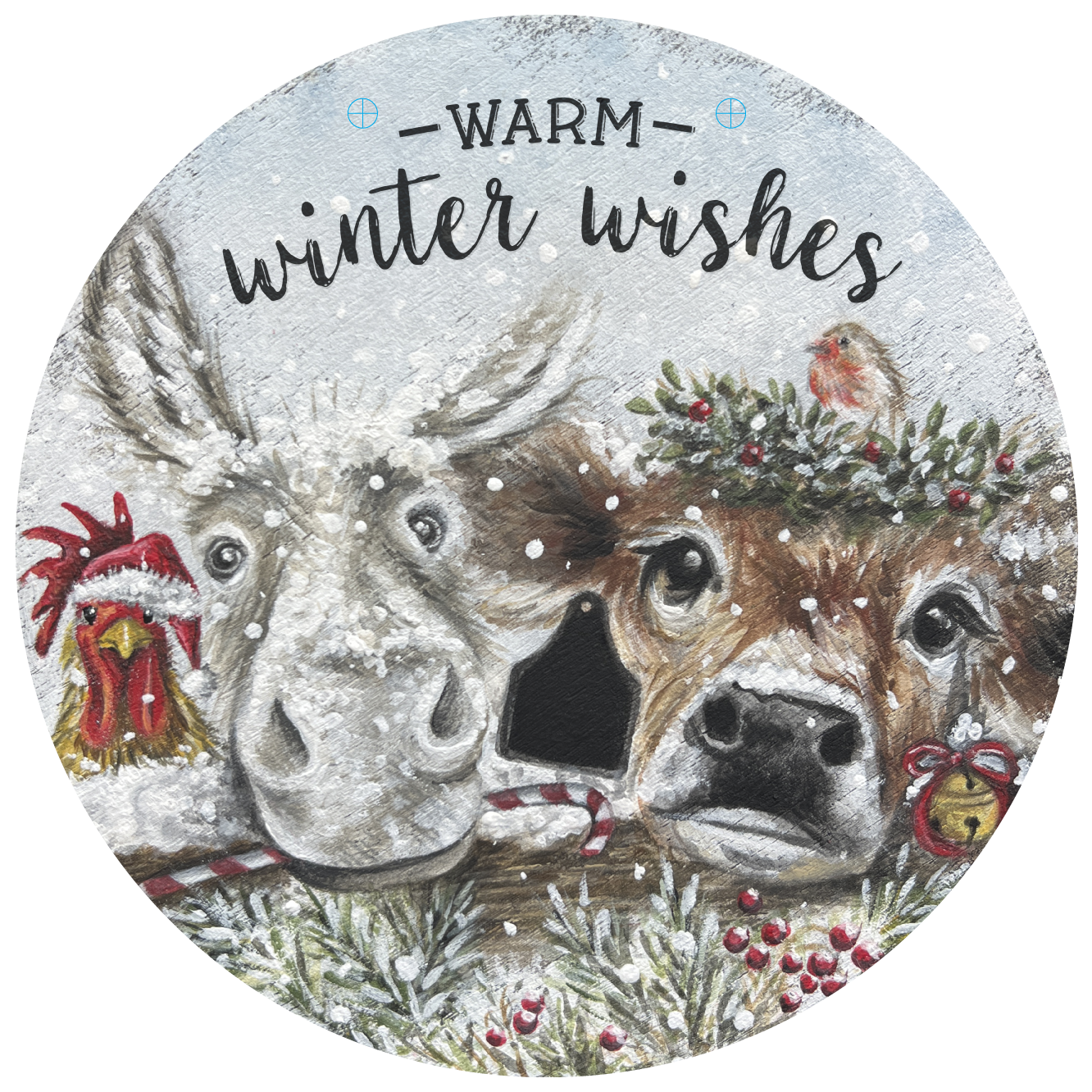 RiOak WESTERN DESIGN WARM WINTER WISHES