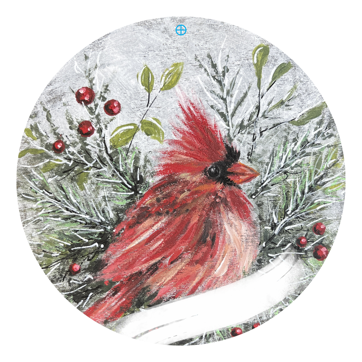 RiOak WESTERN DESIGN WINTER REDBIRD