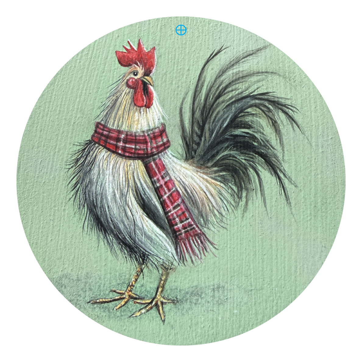 RiOak WESTERN DESIGN CHICKEN WITH SCARF