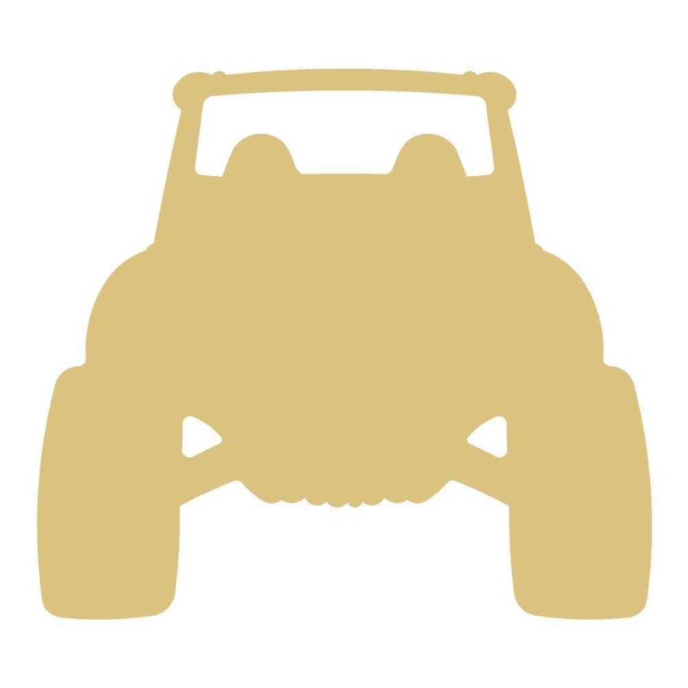 Basic Shape RZR MDF Cutout Silhouette - Unfinished For DIY