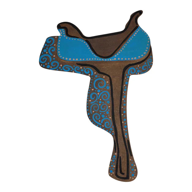 Design By Line Western Saddle MDF Cutout  Silhouette - Unfinished For DIY