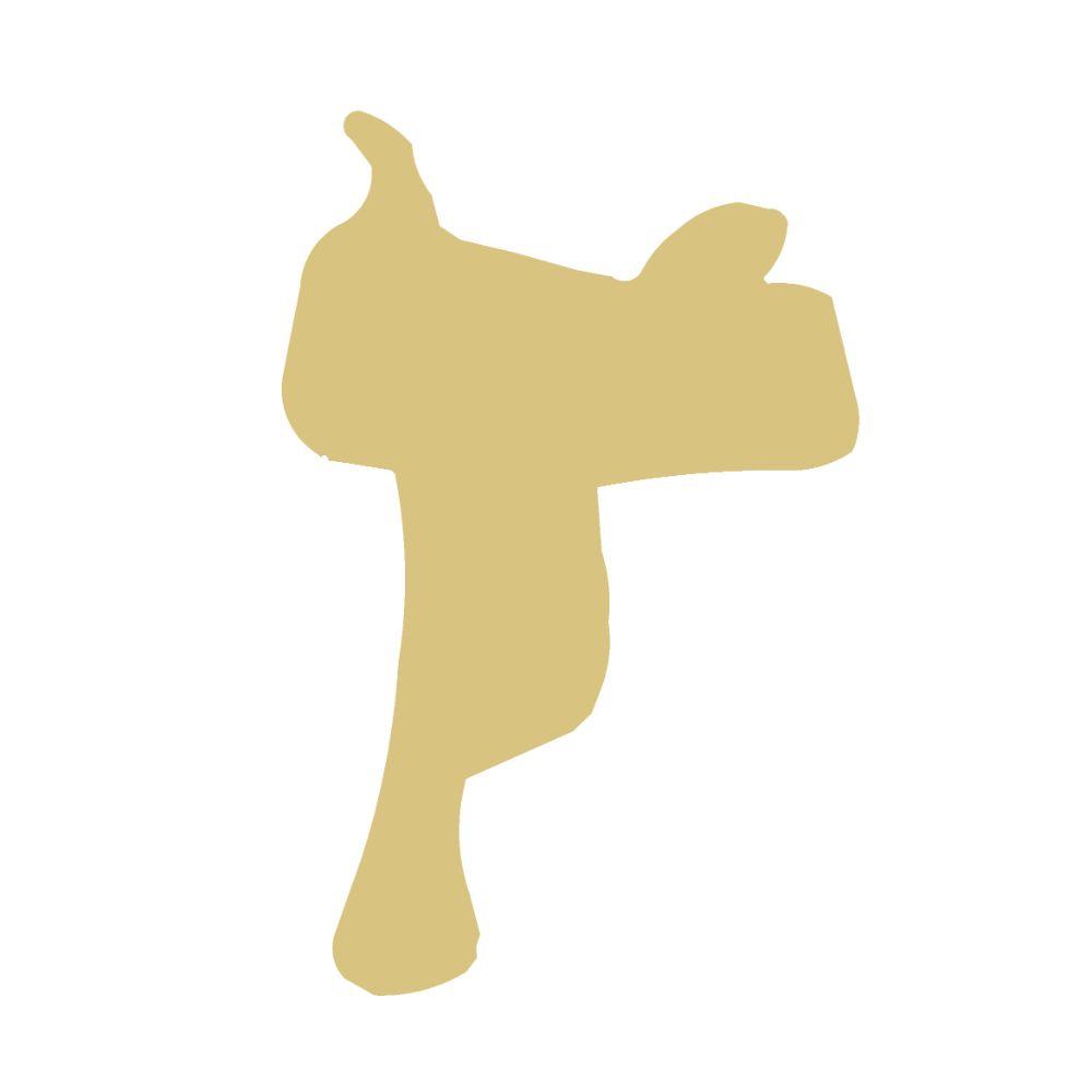 Basic Shape Saddle MDF Cutout Silhouette - Unfinished For DIY