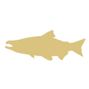 Basic Shape Salmon MDF Cutout Silhouette - Unfinished For DIY