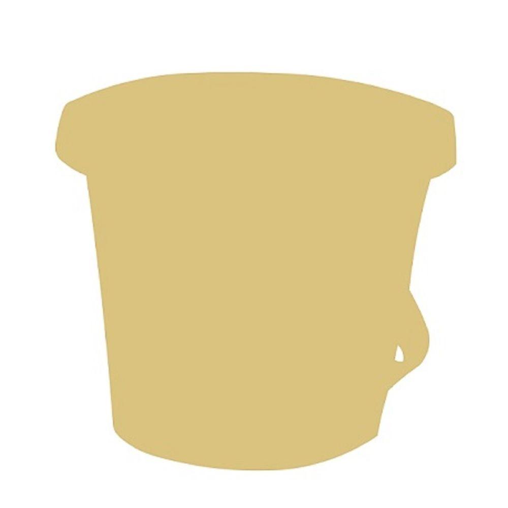 Basic Shape Sand Bucket MDF Cutout Silhouette - Unfinished For DIY