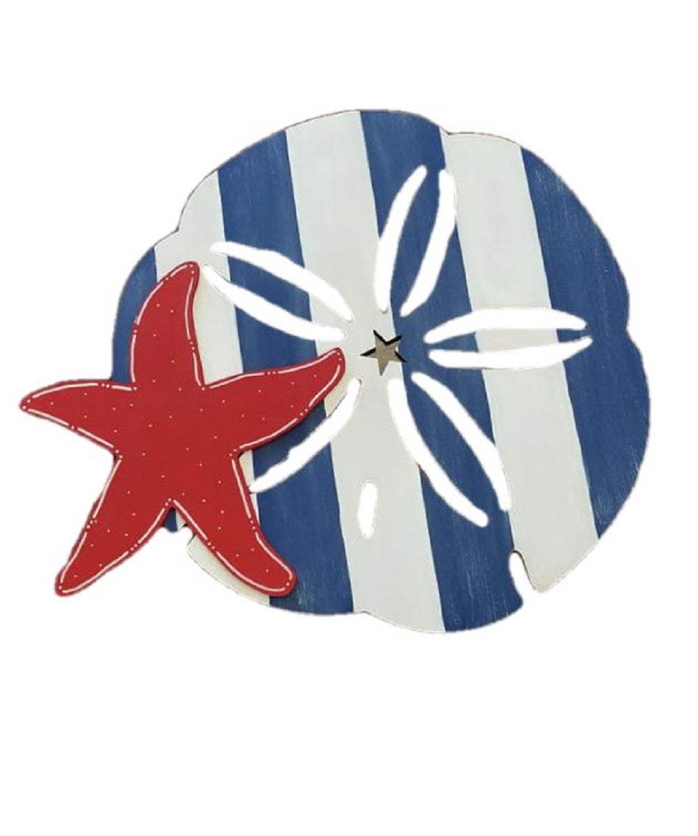 Basic Shape Sand Dollar MDF Cutout Beach Silhouette - Unfinished For DIY