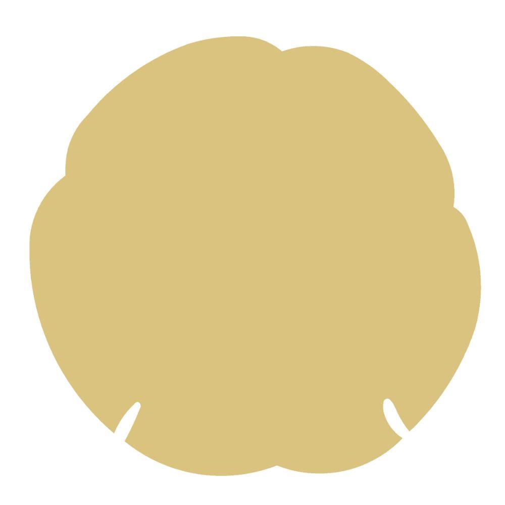 Basic Shape Sand Dollar MDF Cutout Beach Silhouette - Unfinished For DIY