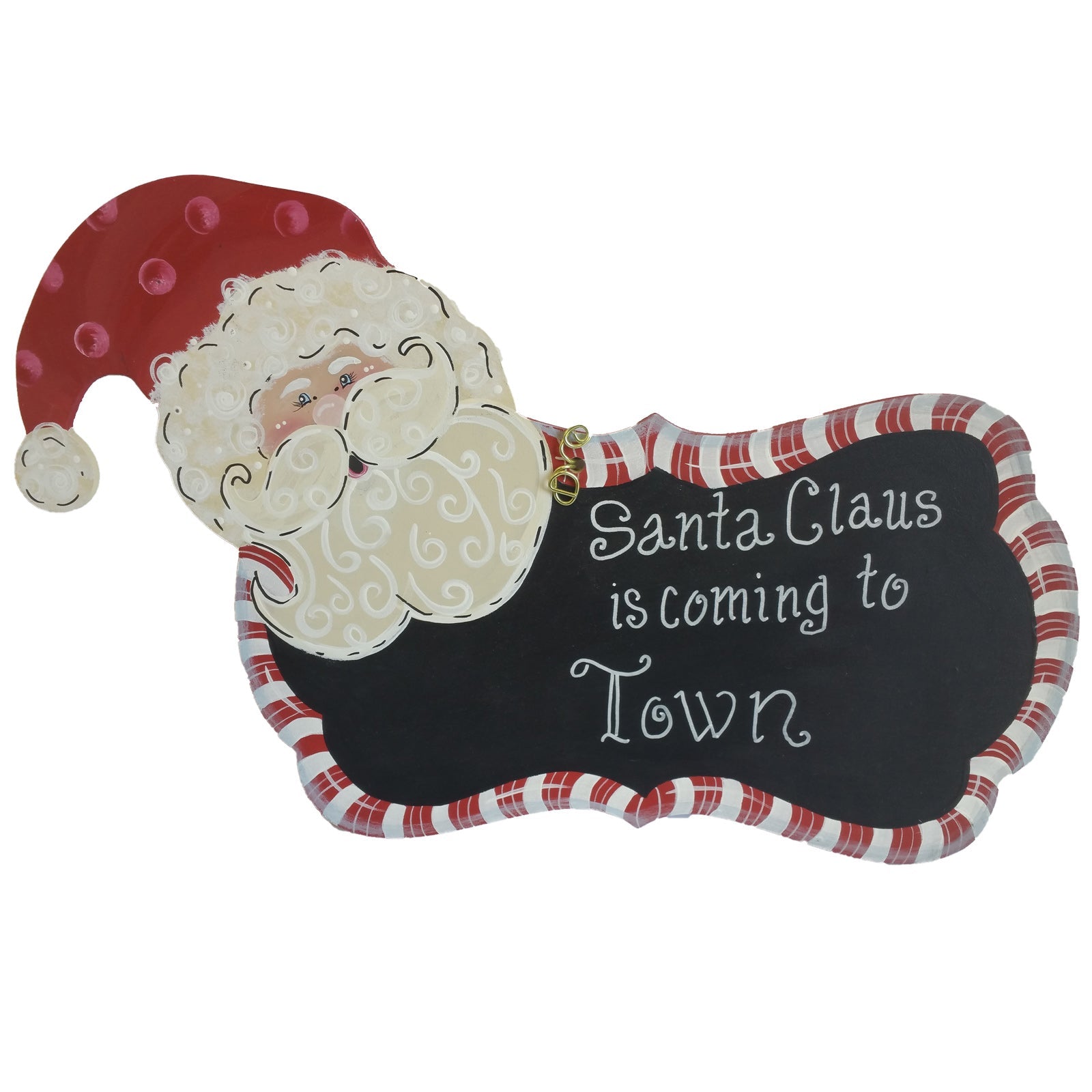 Basic Shape Santa MDF Cutout Christmas Decor Style 1 - Unfinished For DIY