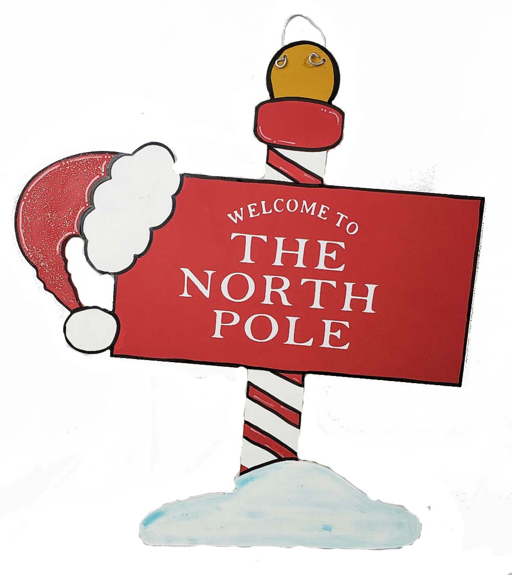 Basic Shape Sign MDF Cutout Santa Sign - Unfinished For DIY