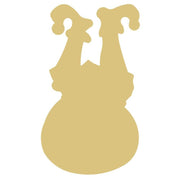 Basic Shape Santa In A Bag MDF Cutout Christmas - Unfinished For DIY